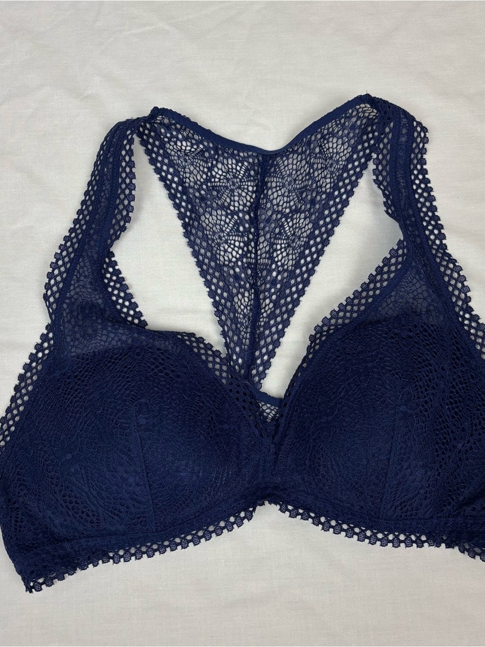 Victoria's Secret Navy Lace Racerback Bralette